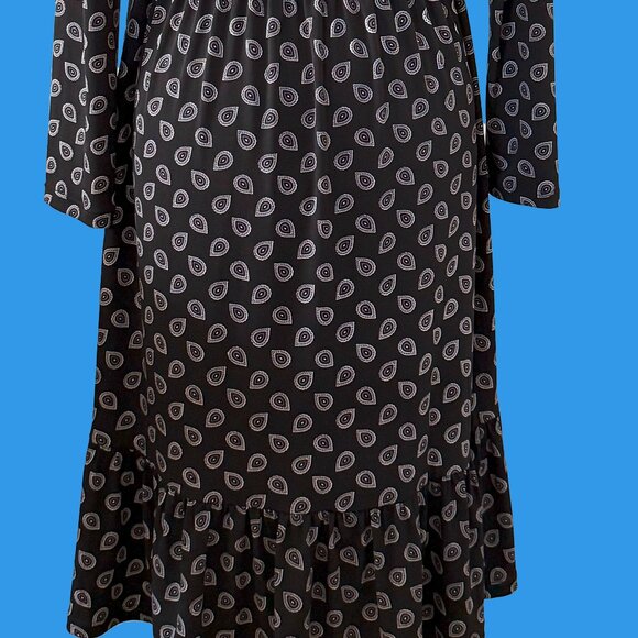 MK Black Long Sleeve Dress - Picture 3 of 4